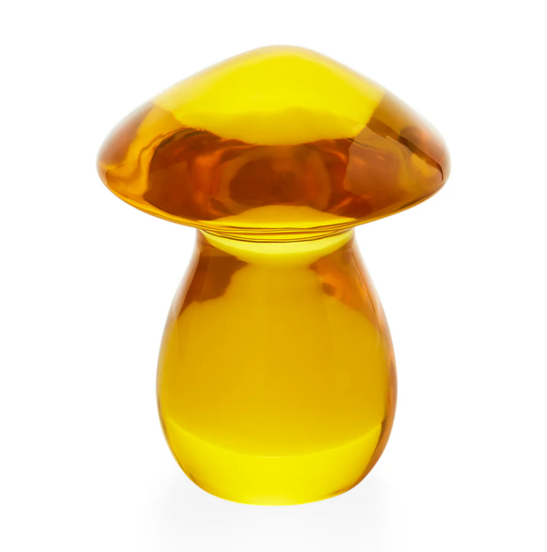 Acrylic Mushroom Objet - Yellow
