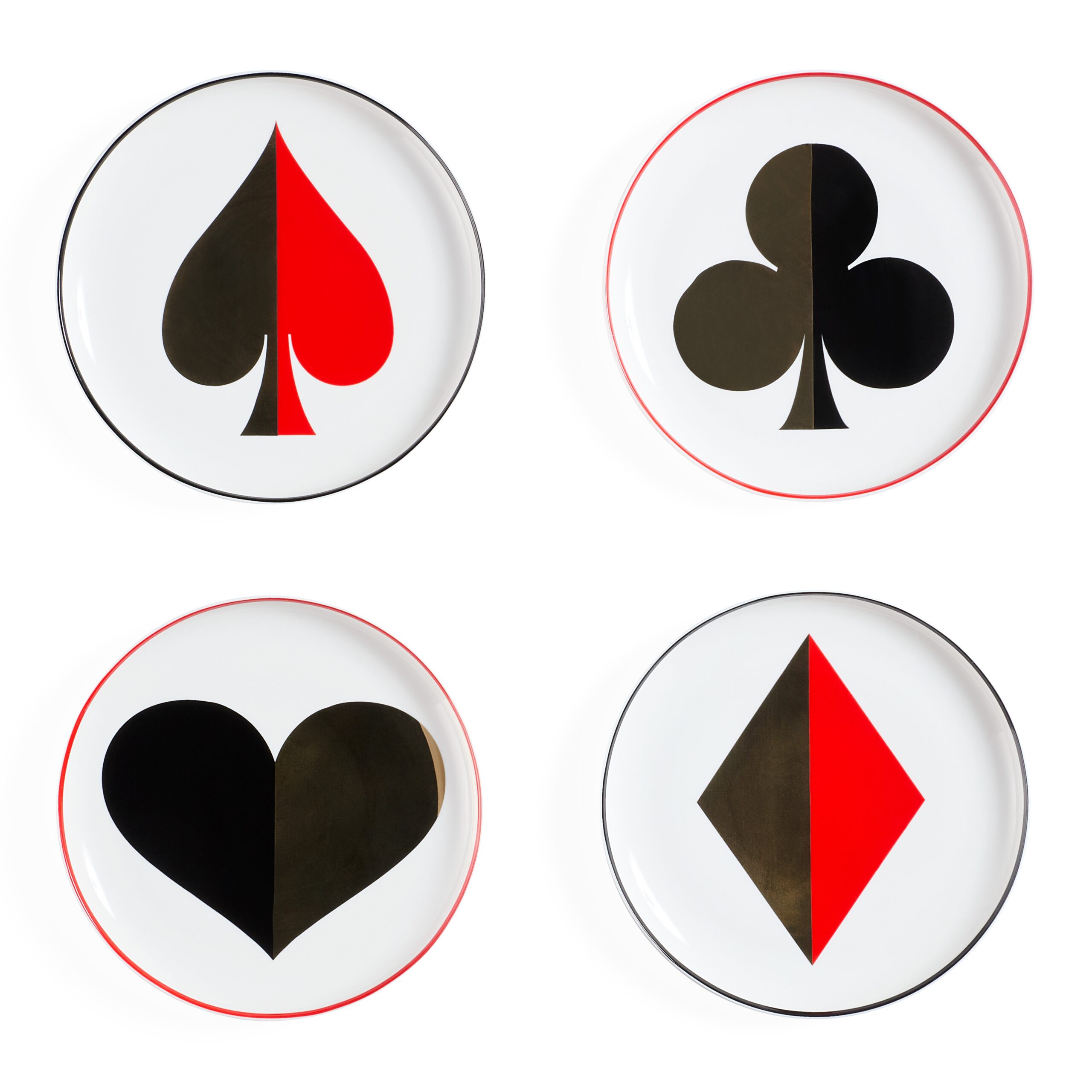 DEALER'S CHOICE Canape Plate Set