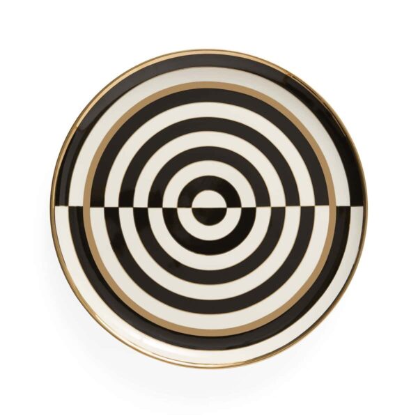 OP ART Round Serving Tray