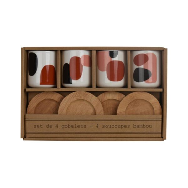 DECOUPAGE Gobelets Nude - Set of 4