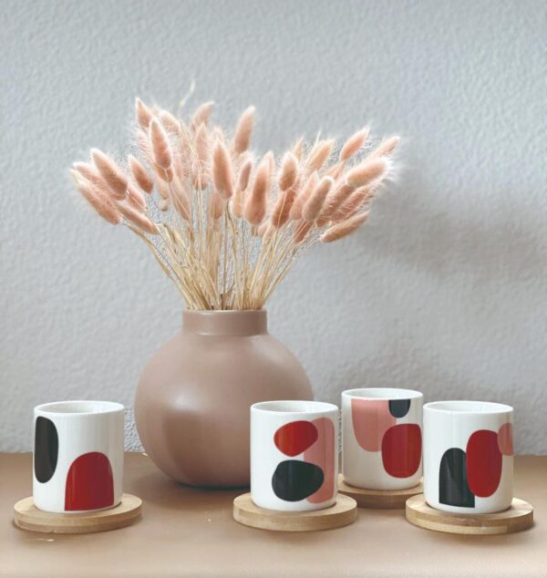 DECOUPAGE Gobelets Nude - Set of 4 - Image 2