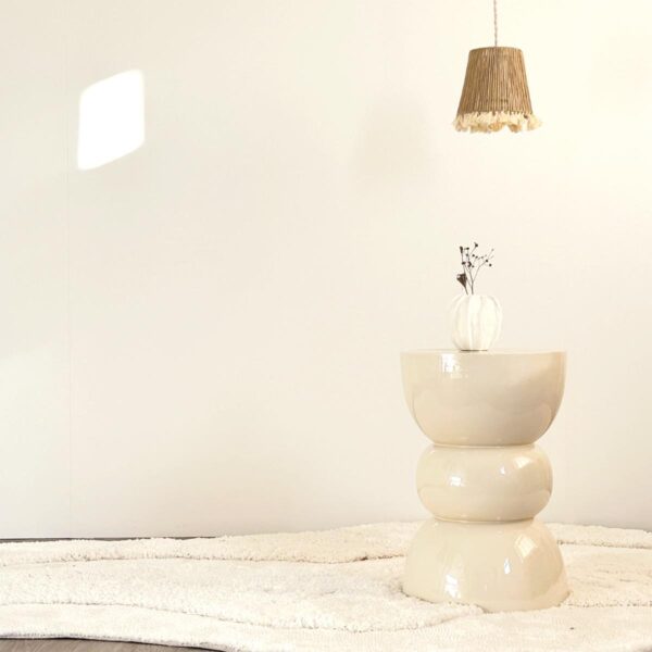 TITOU Stool/Side Table - Beige - Image 2