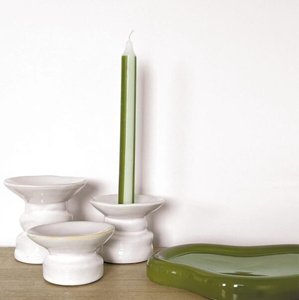 PADRE Candle Holder White - Set of 3 - Image 2