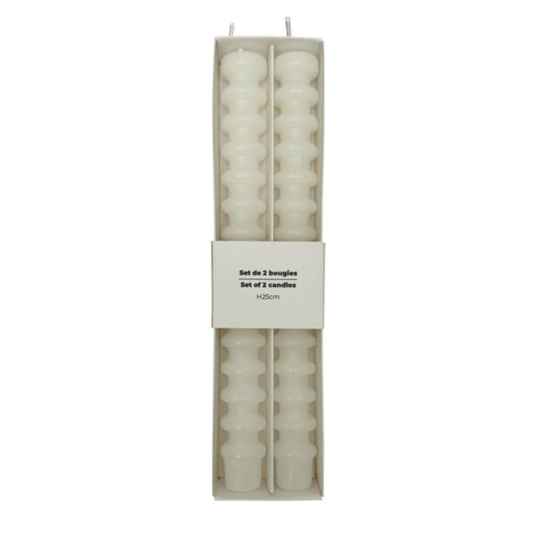 ANNEAUX Candles White - Set of 2