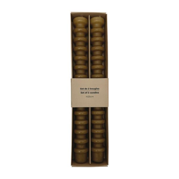 ANNEAUX Candles Kaki - Set of 2