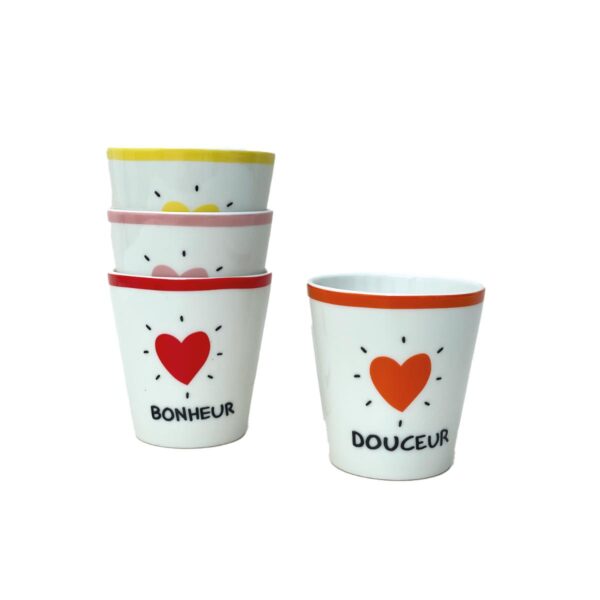AMOUR Gobelets - Set of 4