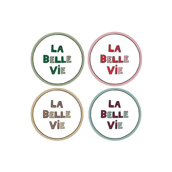 LA BELLE Vie Dessert Plate - Set of 4