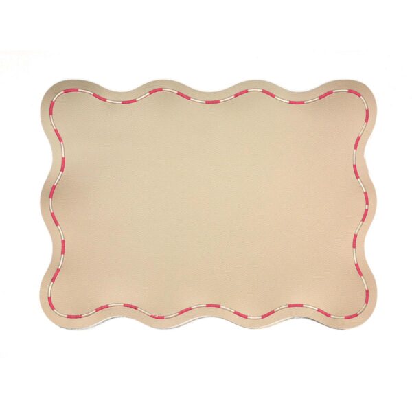 JULIETTE Sous Plats - Beige & Pink