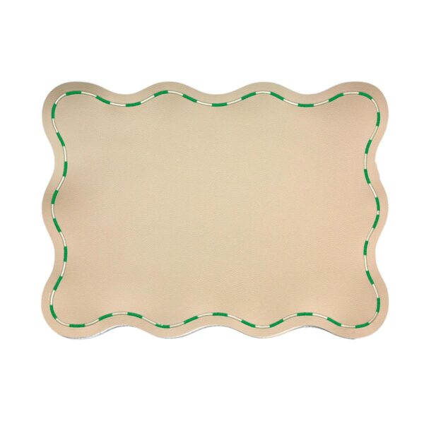 JULIETTE Sous Plats - Beige & Green