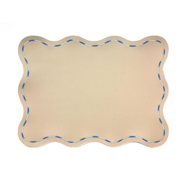 JULIETTE Sous Plats - Beige & Blue